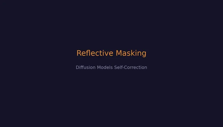Reflective Masking: диффузионные модели учатся исправлять свои ошибки