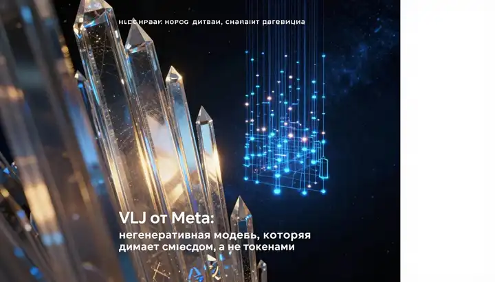 VLJ от Meta: негенеративная модель, которая думает смыслом, а не токенами