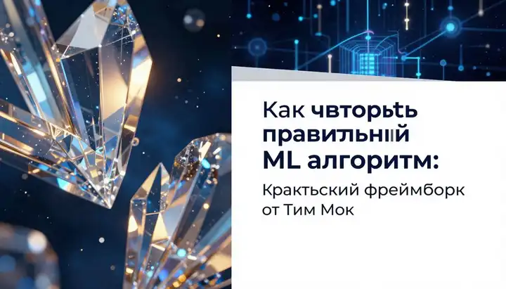 Как выбрать правильный ML-алгоритм: практический фреймворк от Тим Мок