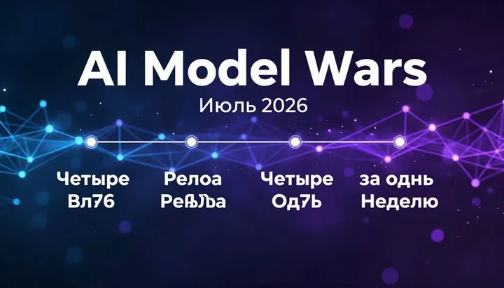 AI Model Wars: Июль 2026 — Четыре Релиза за Одну Неделю