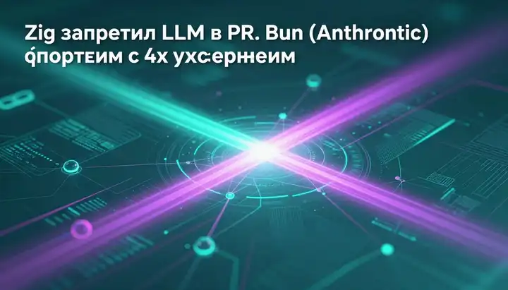 Zig запретил LLM в PR. Bun (Anthropic) ответил форком с 4x ускорением