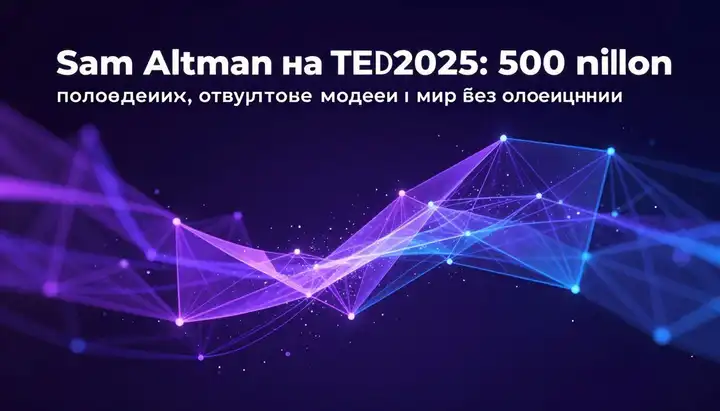 Sam Altman на TED 2025: 500 млн пользователей, открытые модели и мир без ограничений